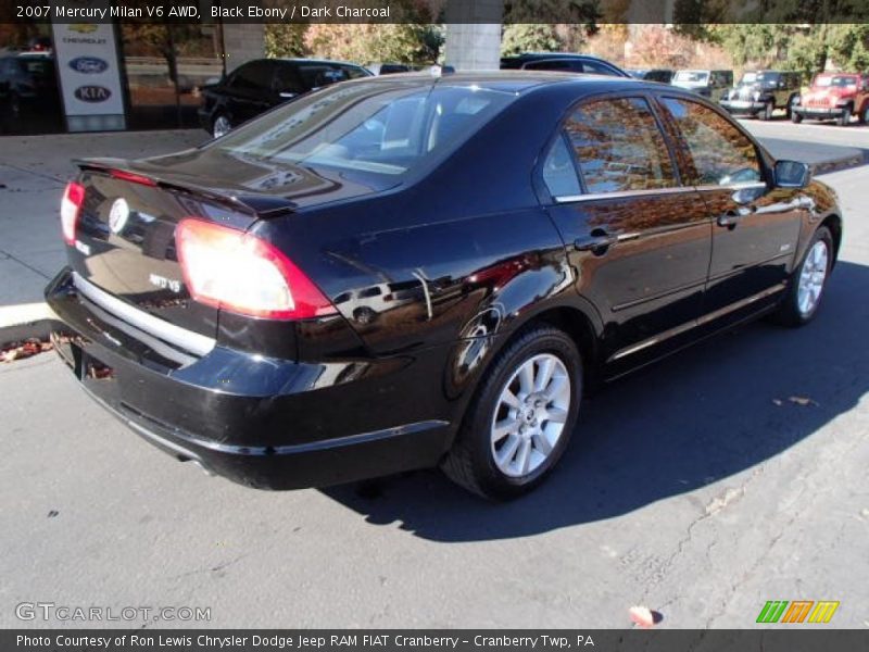 Black Ebony / Dark Charcoal 2007 Mercury Milan V6 AWD