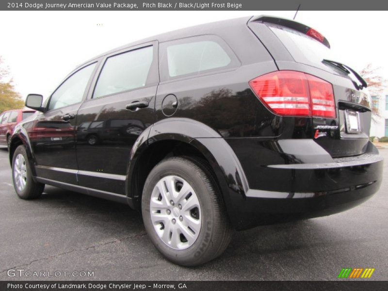 Pitch Black / Black/Light Frost Beige 2014 Dodge Journey Amercian Value Package