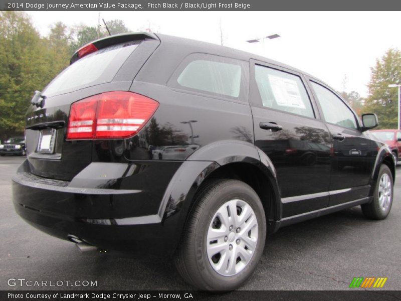 Pitch Black / Black/Light Frost Beige 2014 Dodge Journey Amercian Value Package