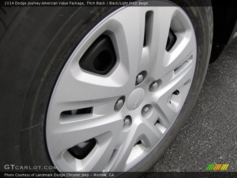 Pitch Black / Black/Light Frost Beige 2014 Dodge Journey Amercian Value Package