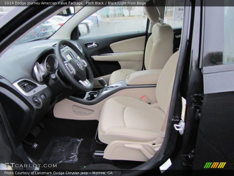Pitch Black / Black/Light Frost Beige 2014 Dodge Journey Amercian Value Package