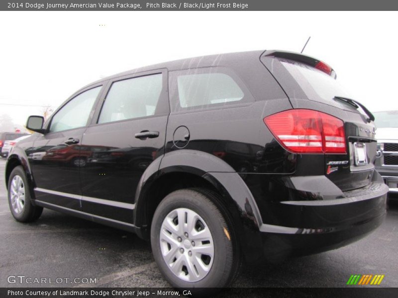 Pitch Black / Black/Light Frost Beige 2014 Dodge Journey Amercian Value Package