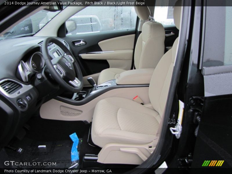 Pitch Black / Black/Light Frost Beige 2014 Dodge Journey Amercian Value Package