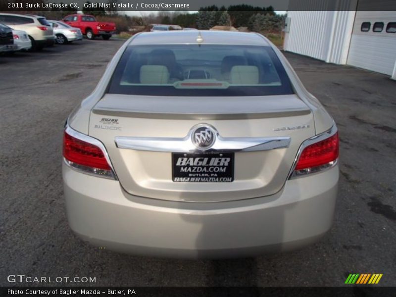 Gold Mist Metallic / Cocoa/Cashmere 2011 Buick LaCrosse CX