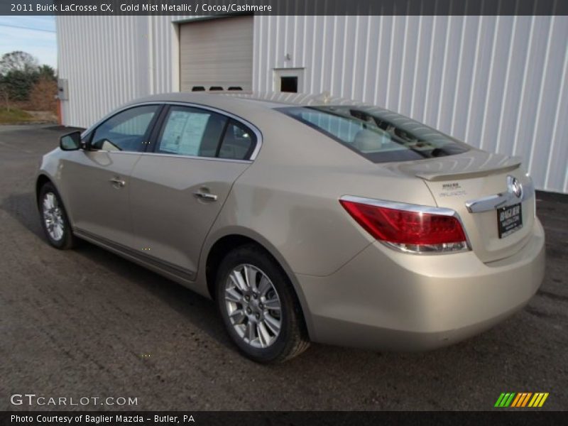 Gold Mist Metallic / Cocoa/Cashmere 2011 Buick LaCrosse CX