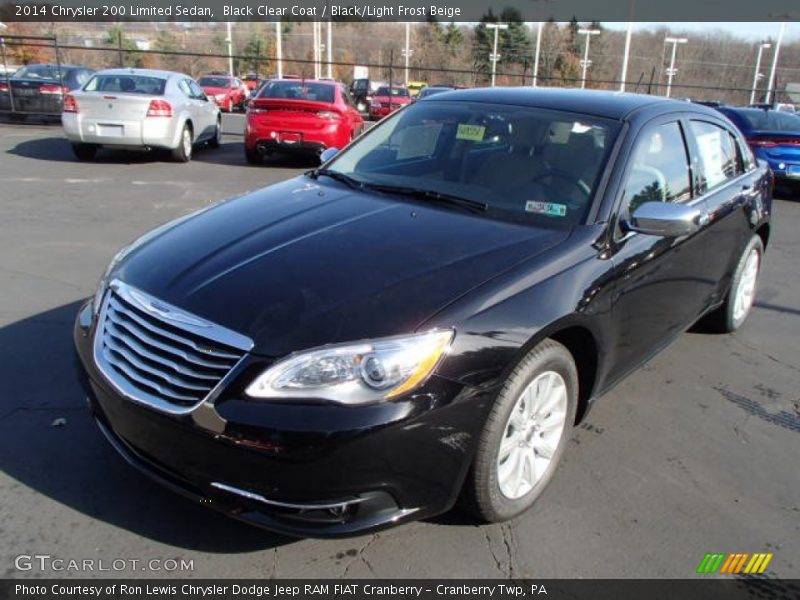 Black Clear Coat / Black/Light Frost Beige 2014 Chrysler 200 Limited Sedan