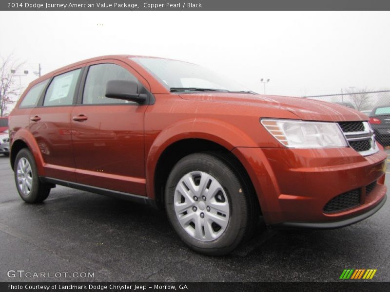 Copper Pearl / Black 2014 Dodge Journey Amercian Value Package