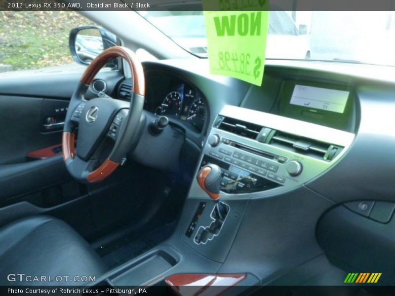 Obsidian Black / Black 2012 Lexus RX 350 AWD