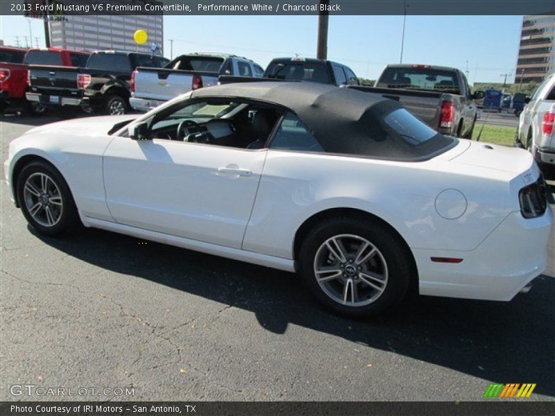 Performance White / Charcoal Black 2013 Ford Mustang V6 Premium Convertible