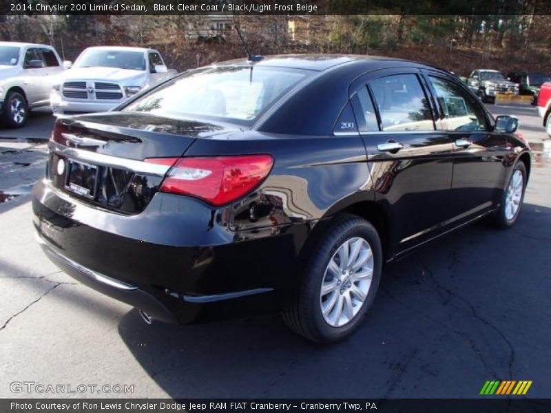 Black Clear Coat / Black/Light Frost Beige 2014 Chrysler 200 Limited Sedan
