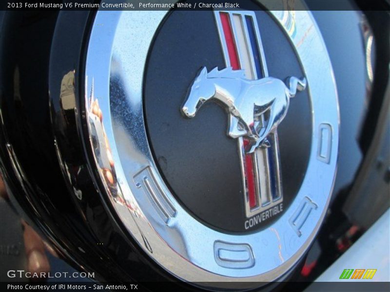 Performance White / Charcoal Black 2013 Ford Mustang V6 Premium Convertible