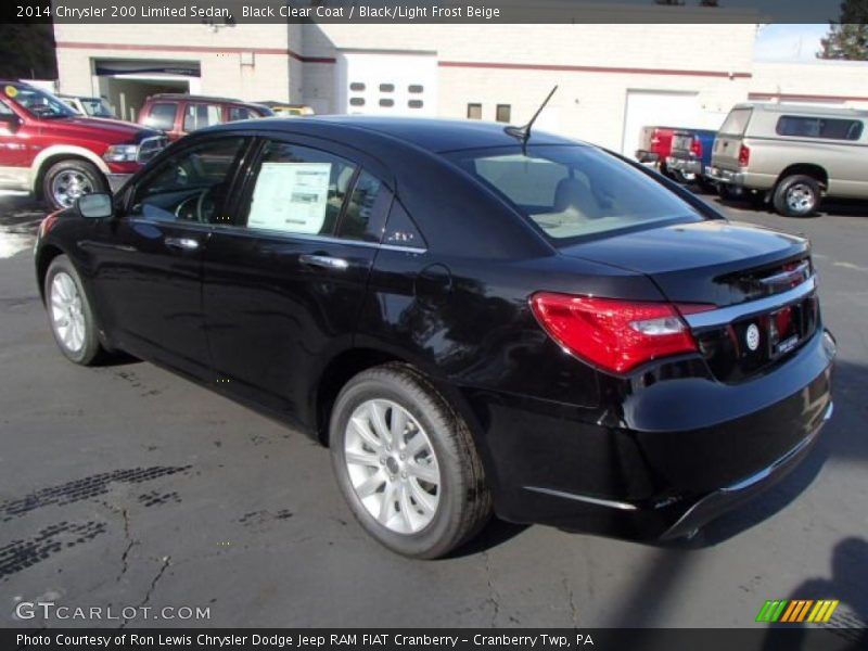 Black Clear Coat / Black/Light Frost Beige 2014 Chrysler 200 Limited Sedan