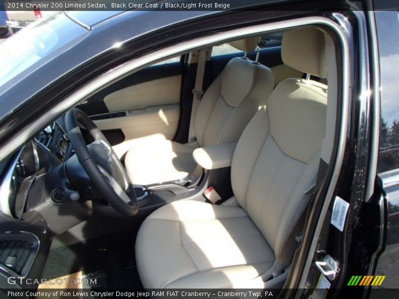 Black Clear Coat / Black/Light Frost Beige 2014 Chrysler 200 Limited Sedan