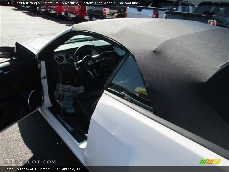Performance White / Charcoal Black 2013 Ford Mustang V6 Premium Convertible