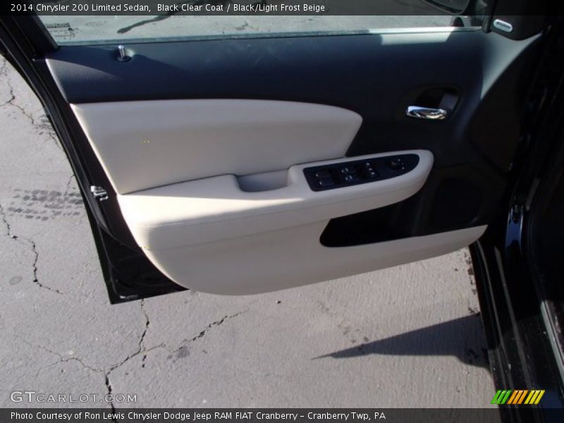 Black Clear Coat / Black/Light Frost Beige 2014 Chrysler 200 Limited Sedan