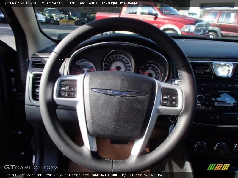Black Clear Coat / Black/Light Frost Beige 2014 Chrysler 200 Limited Sedan