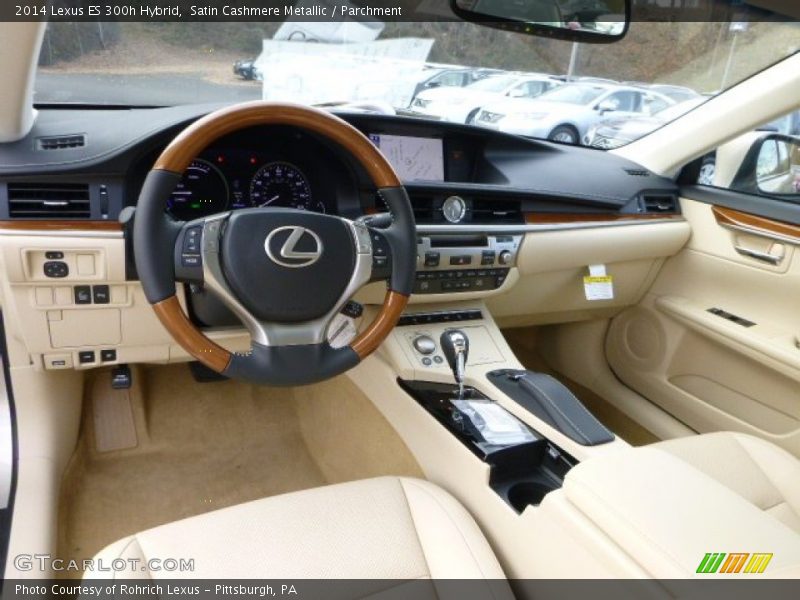  2014 ES 300h Hybrid Parchment Interior