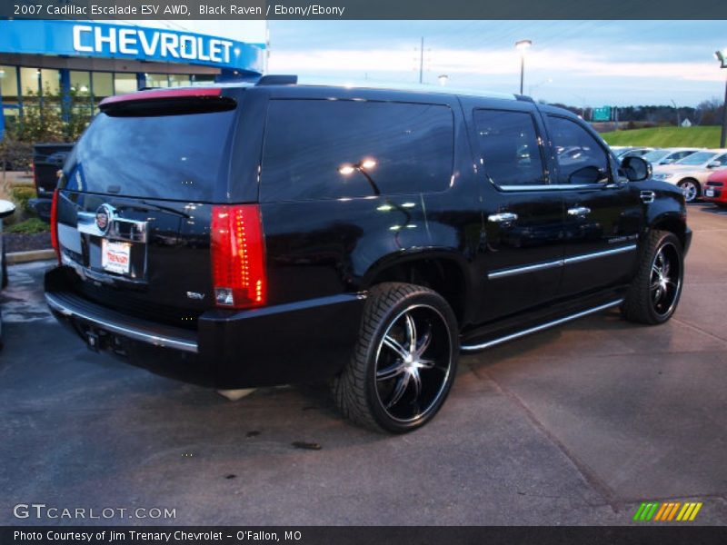 Black Raven / Ebony/Ebony 2007 Cadillac Escalade ESV AWD