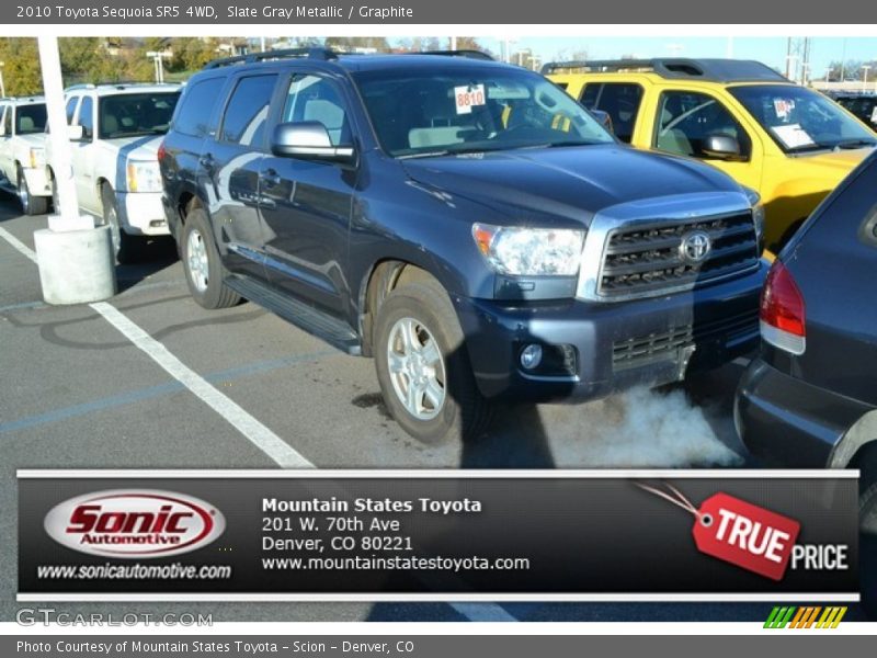 Slate Gray Metallic / Graphite 2010 Toyota Sequoia SR5 4WD