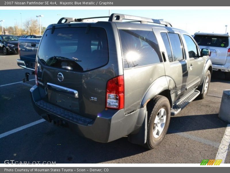 Majestic Blue Metallic / Graphite 2007 Nissan Pathfinder SE 4x4