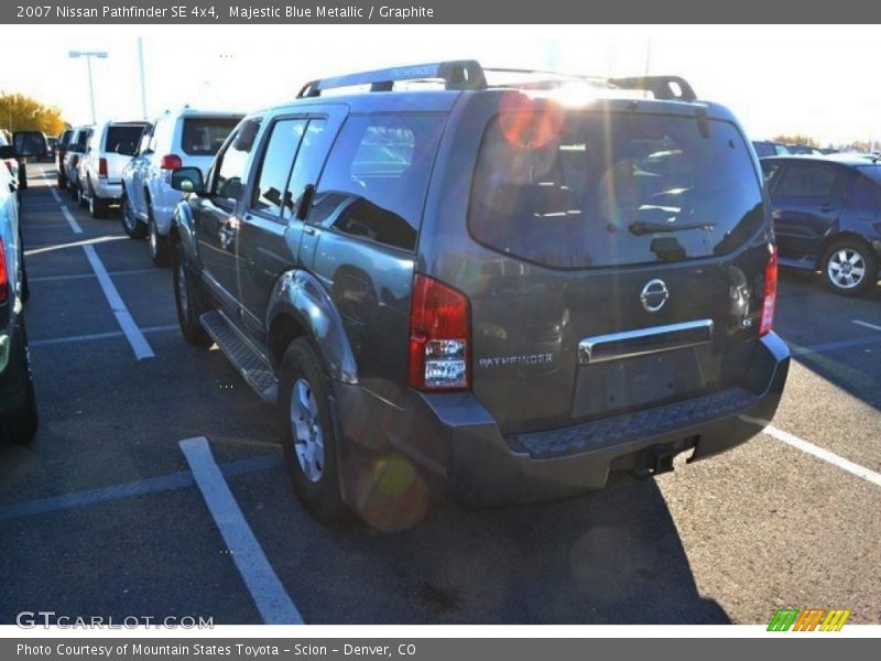 Majestic Blue Metallic / Graphite 2007 Nissan Pathfinder SE 4x4