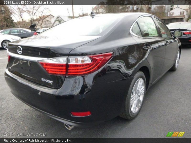 Obsidian Black / Black 2014 Lexus ES 350