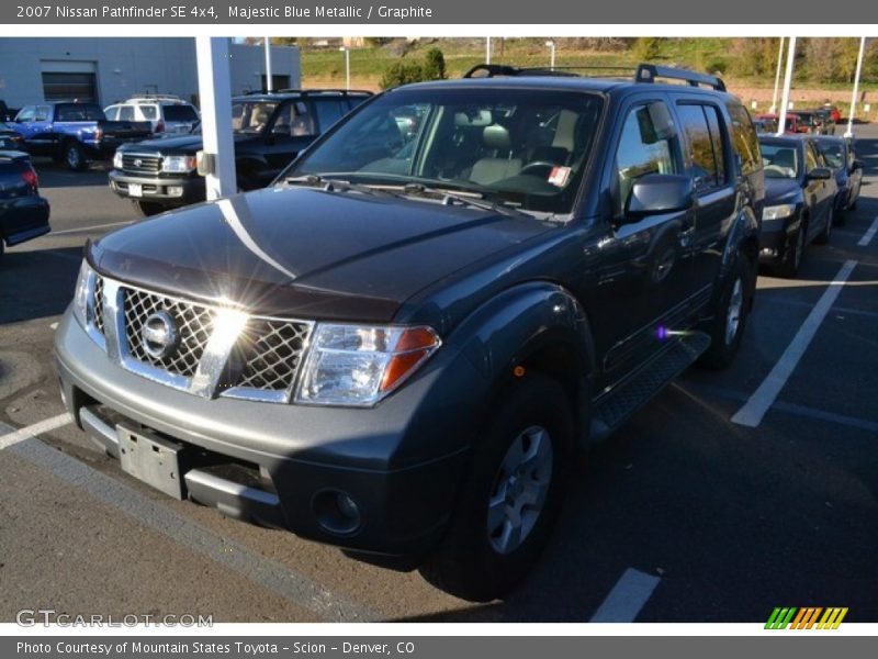 Majestic Blue Metallic / Graphite 2007 Nissan Pathfinder SE 4x4