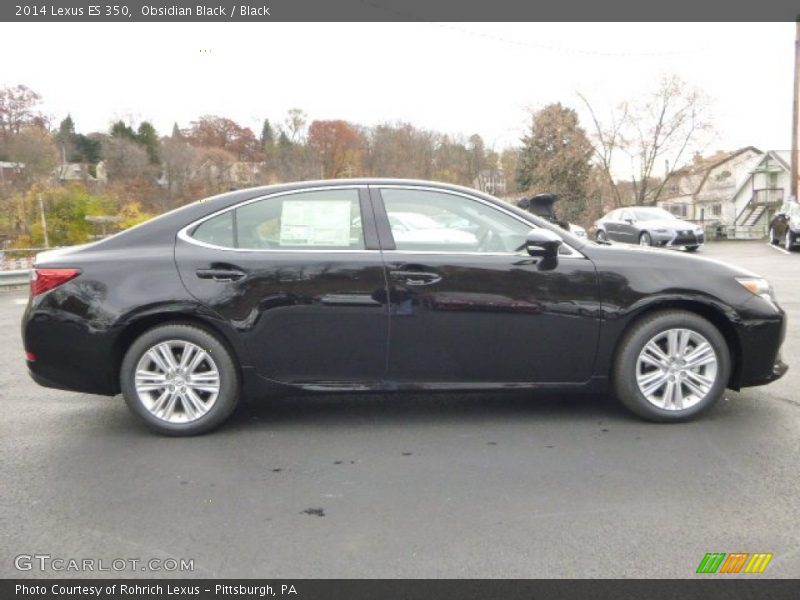 Obsidian Black / Black 2014 Lexus ES 350