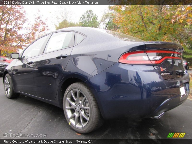 True Blue Pearl Coat / Black/Light Tungsten 2014 Dodge Dart SXT