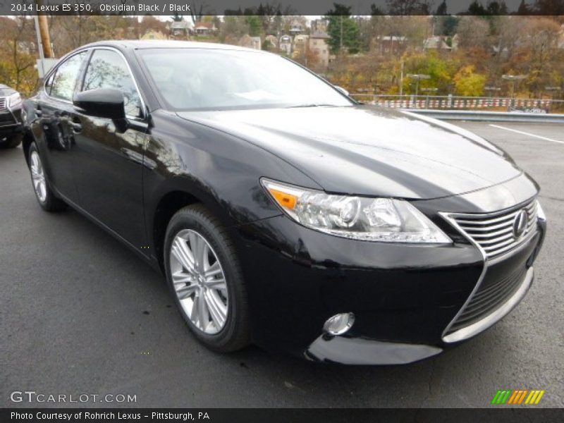 Obsidian Black / Black 2014 Lexus ES 350