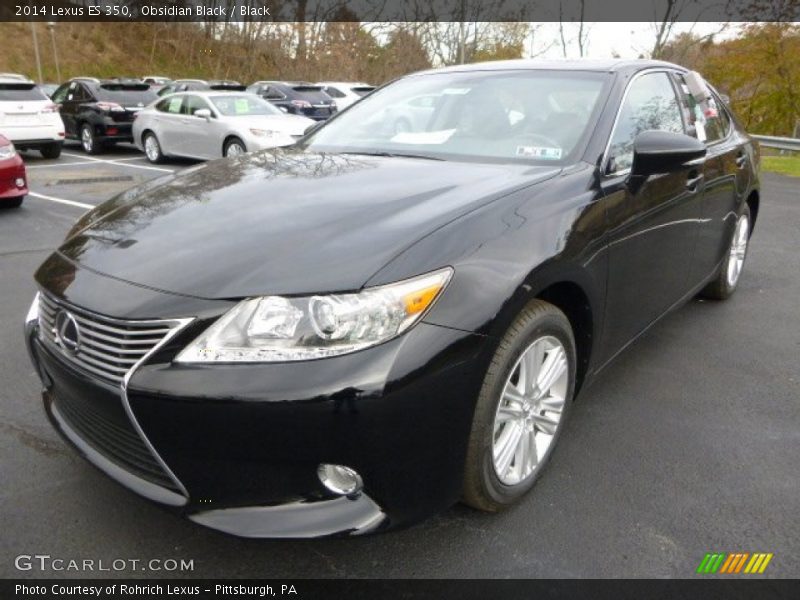 Obsidian Black / Black 2014 Lexus ES 350