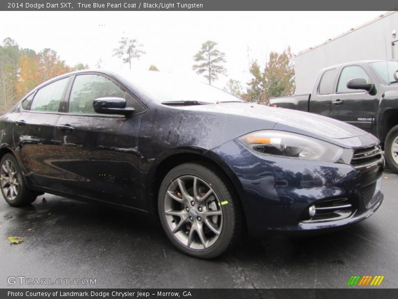 True Blue Pearl Coat / Black/Light Tungsten 2014 Dodge Dart SXT