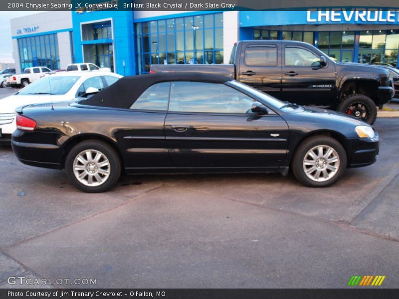 Brilliant Black Crystal / Dark Slate Gray 2004 Chrysler Sebring LXi Convertible