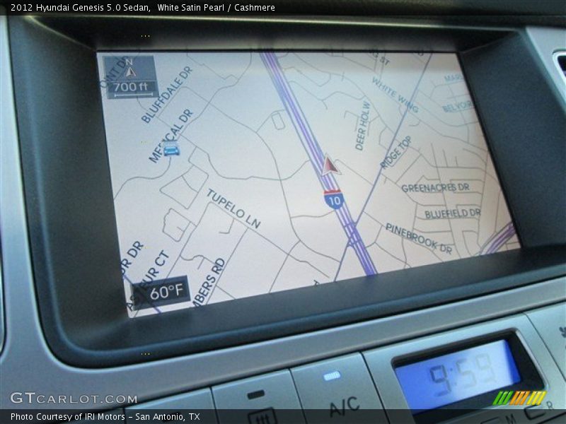White Satin Pearl / Cashmere 2012 Hyundai Genesis 5.0 Sedan