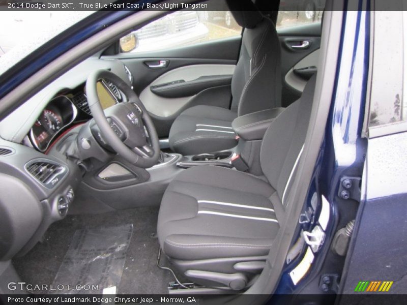 True Blue Pearl Coat / Black/Light Tungsten 2014 Dodge Dart SXT
