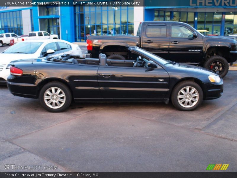 Brilliant Black Crystal / Dark Slate Gray 2004 Chrysler Sebring LXi Convertible