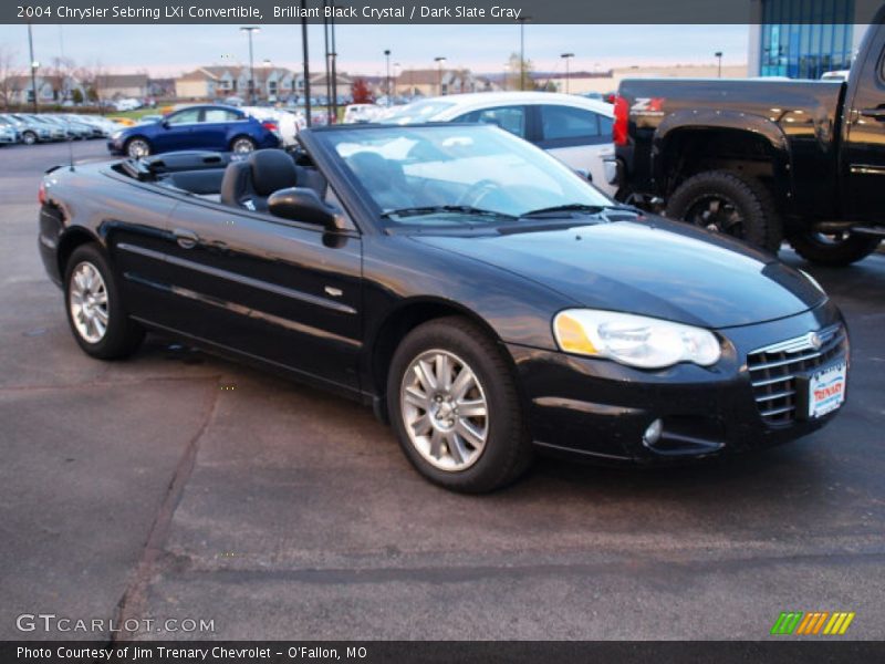 Brilliant Black Crystal / Dark Slate Gray 2004 Chrysler Sebring LXi Convertible