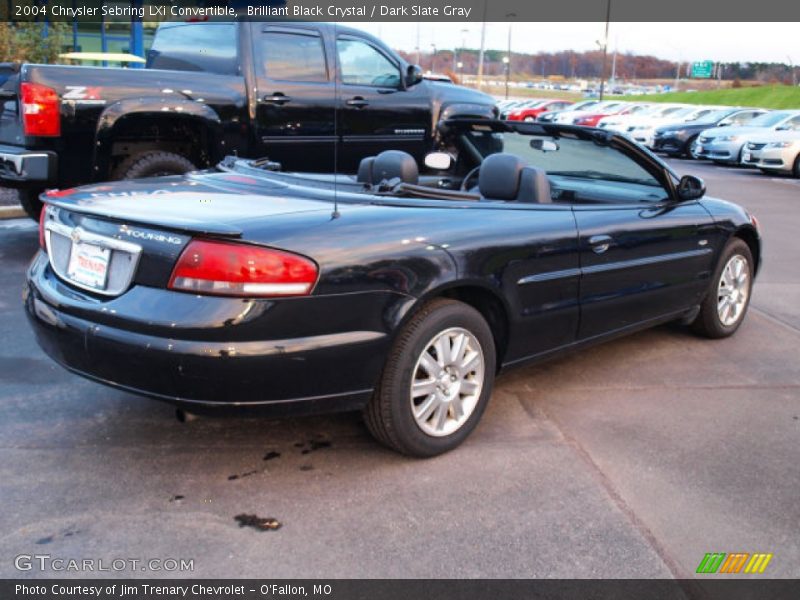 Brilliant Black Crystal / Dark Slate Gray 2004 Chrysler Sebring LXi Convertible