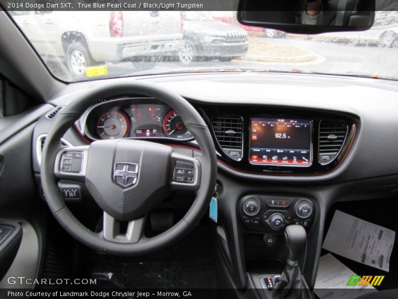 True Blue Pearl Coat / Black/Light Tungsten 2014 Dodge Dart SXT