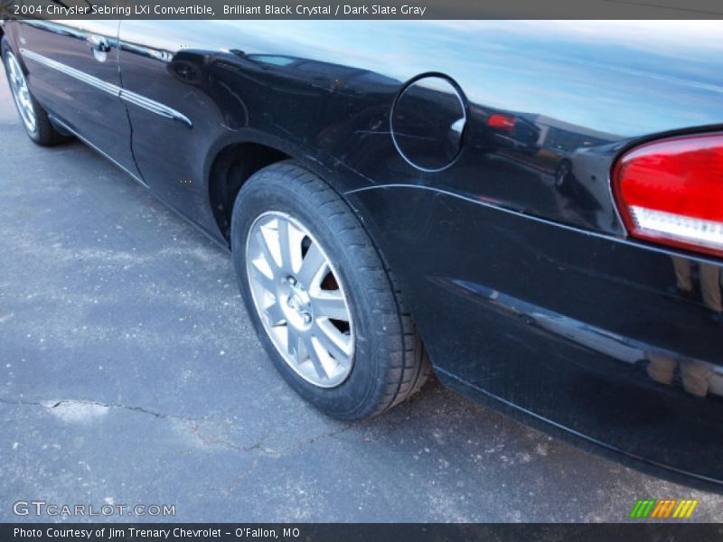 Brilliant Black Crystal / Dark Slate Gray 2004 Chrysler Sebring LXi Convertible