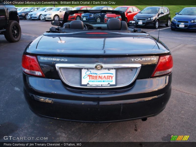 Brilliant Black Crystal / Dark Slate Gray 2004 Chrysler Sebring LXi Convertible