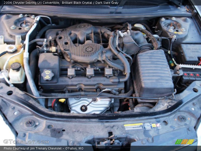 Brilliant Black Crystal / Dark Slate Gray 2004 Chrysler Sebring LXi Convertible