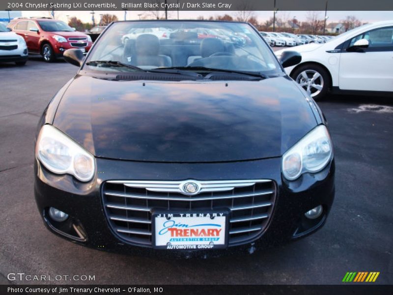 Brilliant Black Crystal / Dark Slate Gray 2004 Chrysler Sebring LXi Convertible