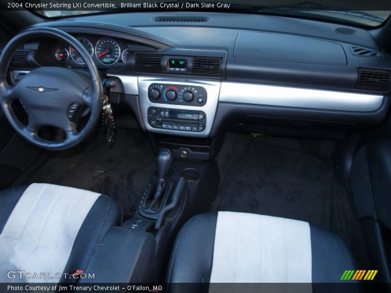 Brilliant Black Crystal / Dark Slate Gray 2004 Chrysler Sebring LXi Convertible