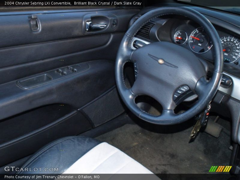 Brilliant Black Crystal / Dark Slate Gray 2004 Chrysler Sebring LXi Convertible