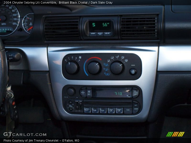 Brilliant Black Crystal / Dark Slate Gray 2004 Chrysler Sebring LXi Convertible