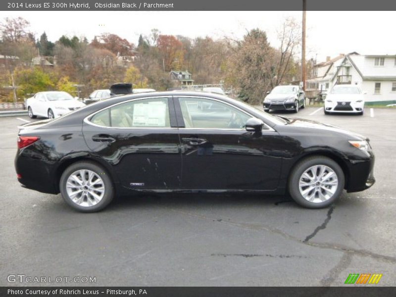 Obsidian Black / Parchment 2014 Lexus ES 300h Hybrid