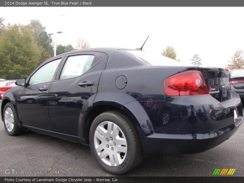 True Blue Pearl / Black 2014 Dodge Avenger SE