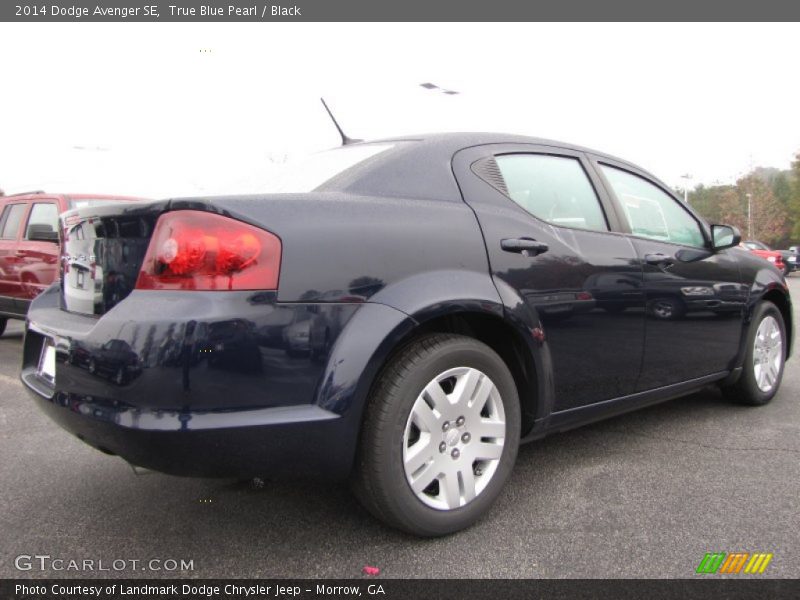 True Blue Pearl / Black 2014 Dodge Avenger SE