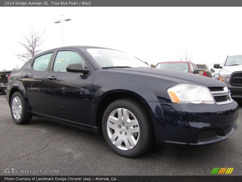 True Blue Pearl / Black 2014 Dodge Avenger SE